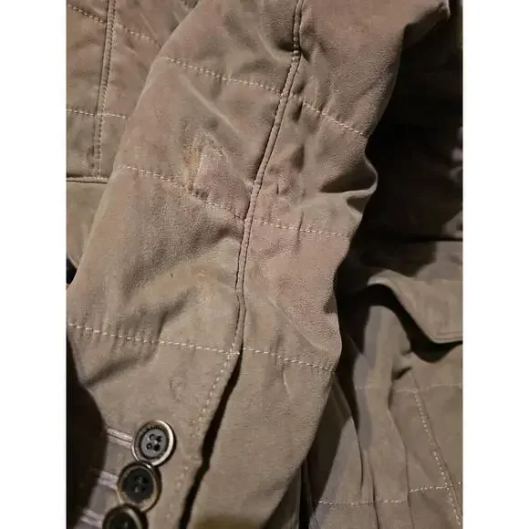 Cc Collection O. Wear Corneliani  Suede Sueretto Jacket taupe sz 44 - Picture 16 of 16